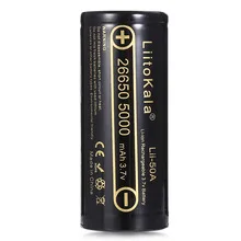 LiitoKala lii-50A 26650 5000 mah литиевая батарея 3,7 V 5000 mAh 26650 аккумуляторная батарея 26650-50A подходит для flashligh