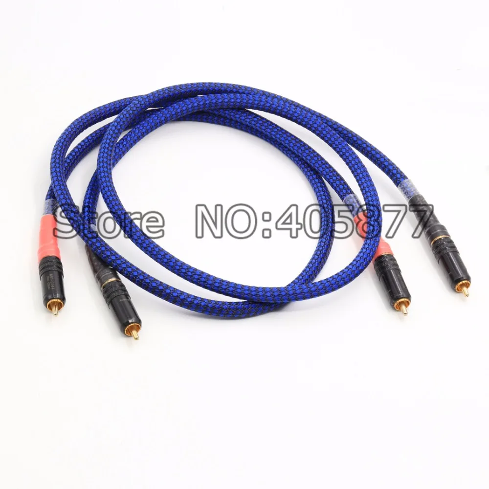 

Siltech SQ-88B G5 Silver Plated interconnect cable with Gold Plated RCA Plug HIFI Interconnect Cable