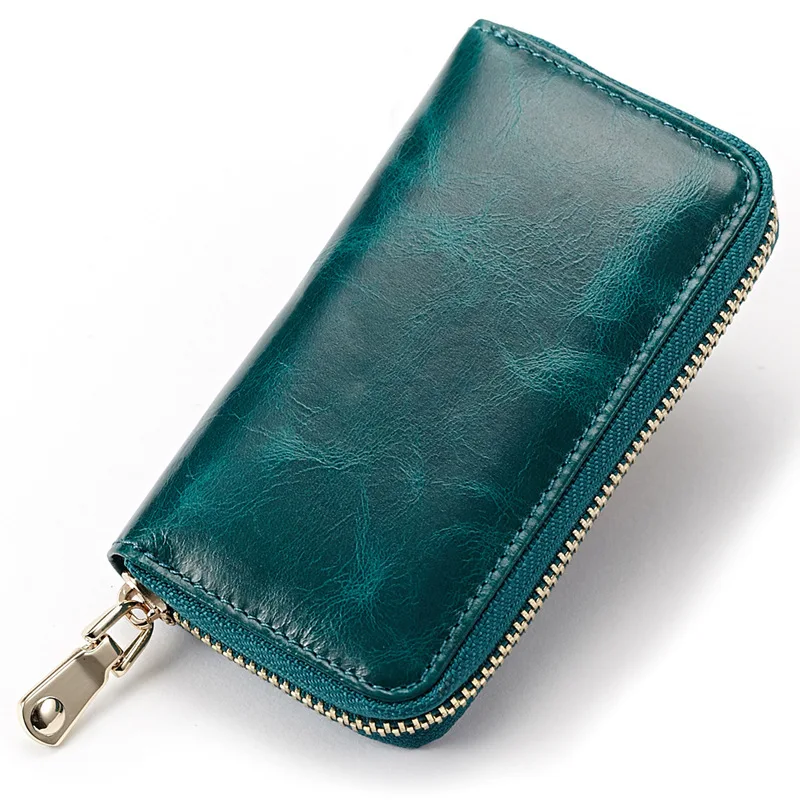 

Genuine Leather Car Key Holder For Men Business Key Wallet Housekeeper Keys Male Zipper Door Key Chain Organzier Key Pouch Case