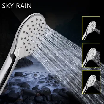 

SKY RAIN Bathroom Accessories Multi-function Mist Round Handheld Water Saving Plastic Shower Head