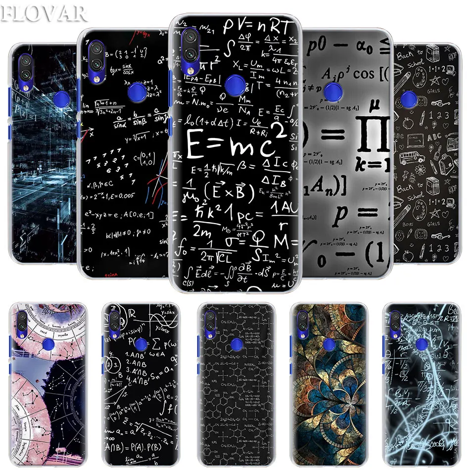 

Formulas Math formul Mathematics E=mc2 Phone Case for Xiaomi Redmi 7 5 6 Pro Note 7 Pro 5 5A 6 Mi A1 A2 8 Lite 9 Case Coque