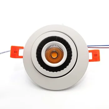 

COB LED Ceiling Downlight 15W 360 Degree Rotating Lamp Recessed Downlights Adjustable Lights Warm white Cool white CE ROSH