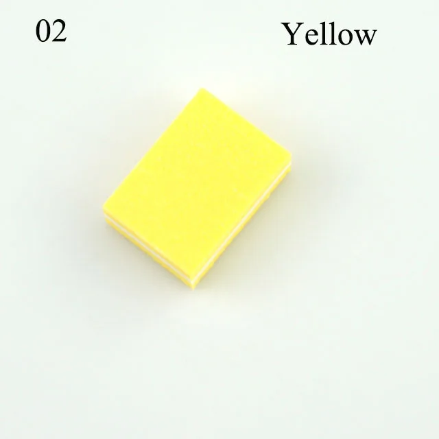 20 шт./лот пилочки для ногтей шлифовальная буферная зернистость губка буферы Тип капли шлифовальный дизайн ногтей моющиеся полировальные пилочки полировальный блок - Цвет: yellow