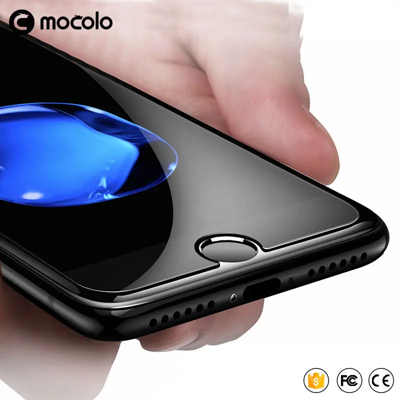 Mocolo Закаленное стекло пленка для iphone 7 2.5D изогнутая 0 33 мм 9H Защита экрана 6 6S Plus XS Max