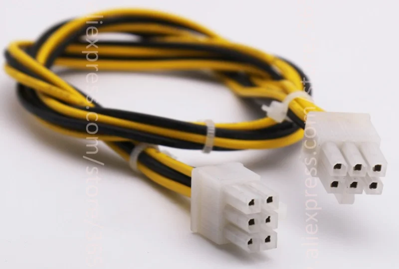 Pci e PCIe PCI Express 6 P штекерным 6Pin мужской Графика видео карты 50 см DIY Питание кабель btc