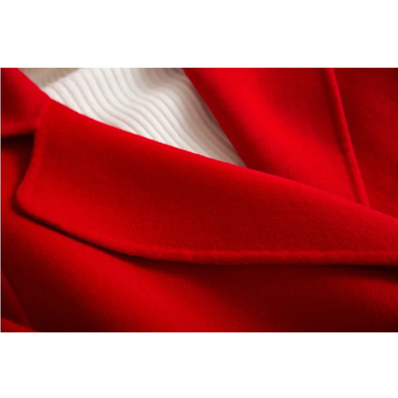 New Spring Autumn Fashion Cocoon Shape Wool Coat Women Loose Thin Single Button Coats Outerwears Double-sided Woolen Tops Mw427 New Spring Autumn Fashion Cocoon Shape Wool Coat Women Loose Thin Single Button Coats Outerwears Double-sided Woolen Tops Mw427