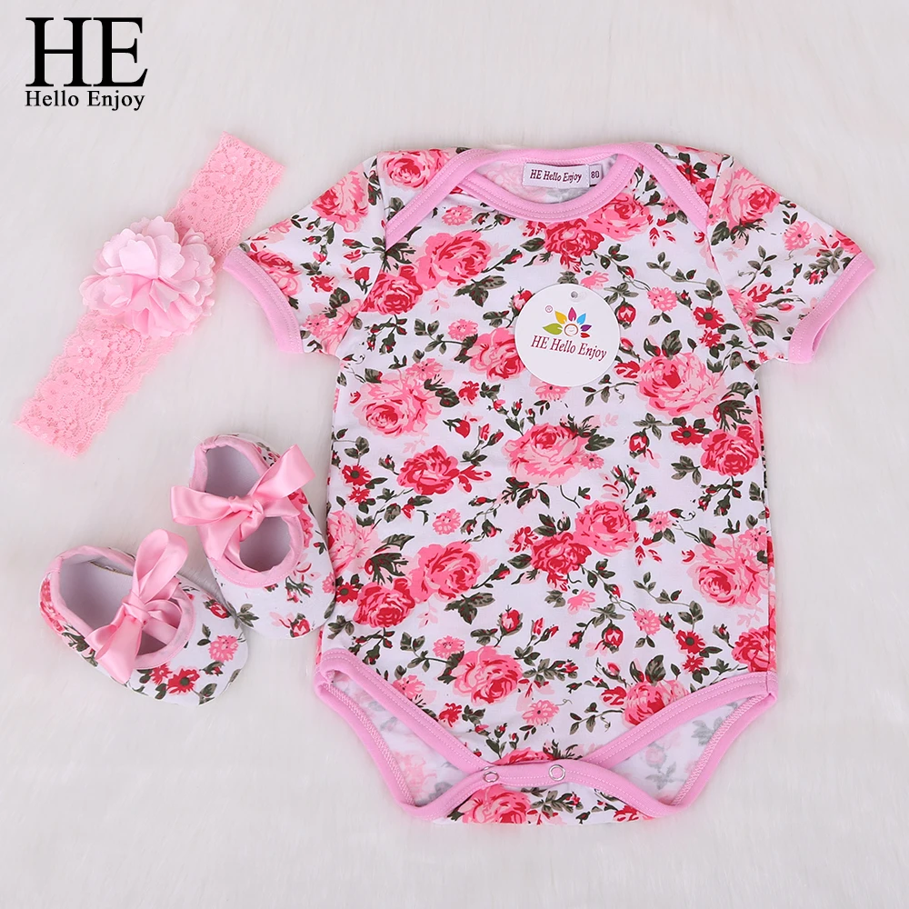 HE Hello Enjoy Mewborn font b Baby b font Clothes Girls Body Infantis Short font b
