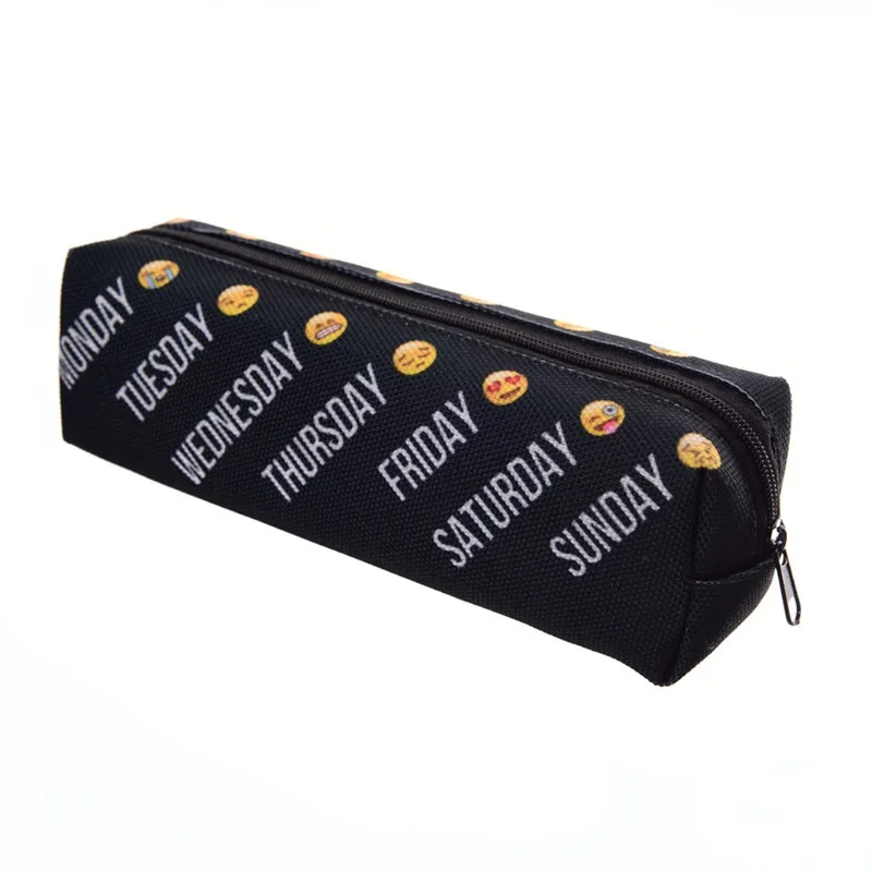 

Creative Emoji Expression Pencil Case Kawaii Cute Week Penal School Pencilcase for Kids Boys Girls 3D Pen Bag Stationery Pouch