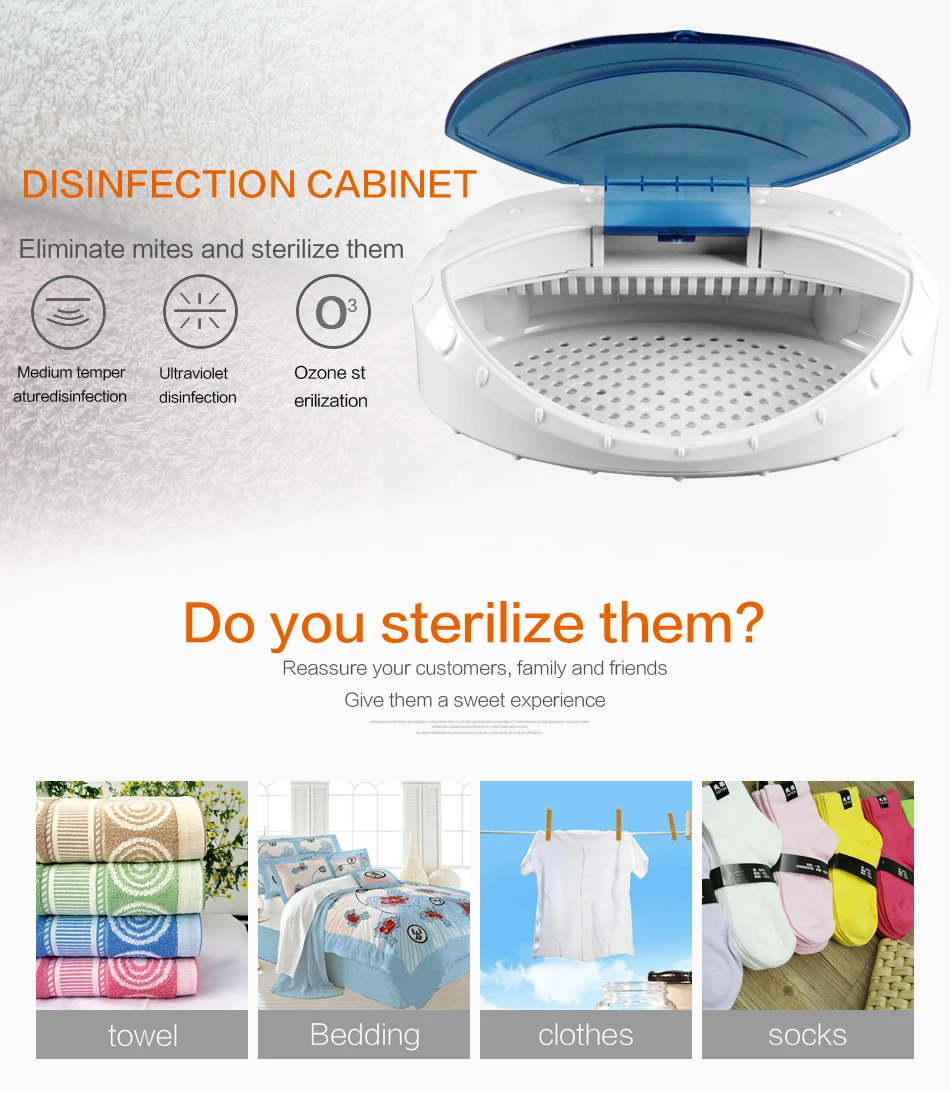 2 UV Sterilizer Professional Nail Art Disinfection & Clean Nail Art Equipment Tray Temperature Sterilizer Tool 220V EU Plug
