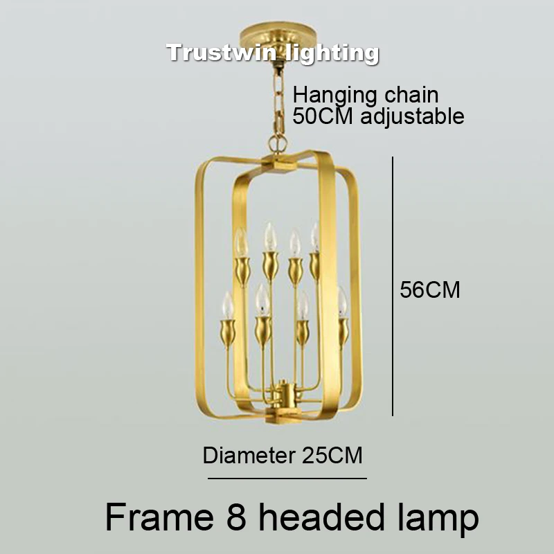 Frame 8 headed lamp
