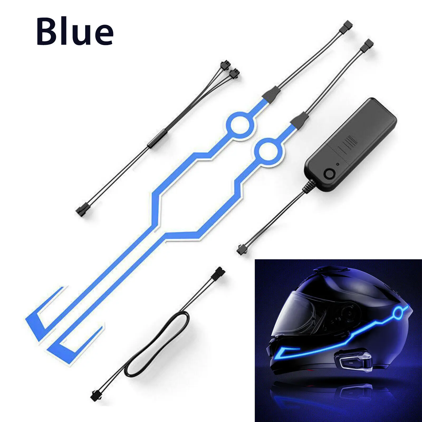 

2019 Waterproof Helmet Motorcycle Light Riding Signal EL Strip Flashing LED Durable Kit Bar DIY Drop Shipping