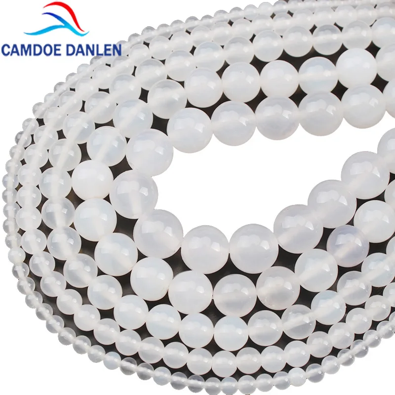 Круглые бусины из натурального камня 4/6/8/10/12 мм|beads for jewelry making|beads jewelrynatural stone white |
