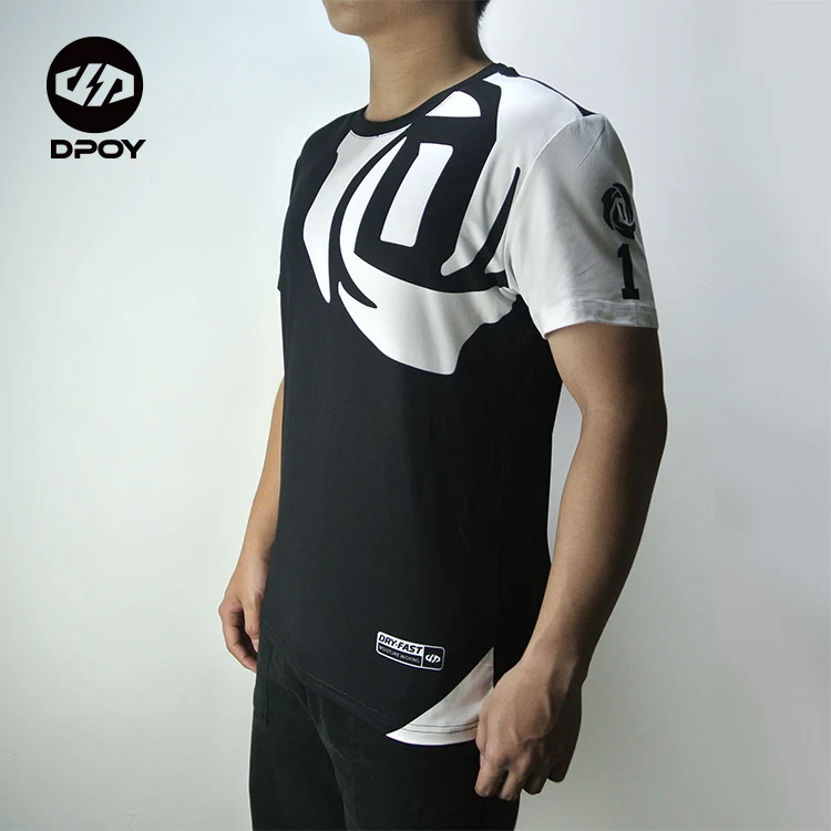 DPOY design Derrick Rose MVP быстросохнущие футболки для баскетбола, тренировок, бега, подходят топы, спортивные мужские футболки для фитнеса - Цвет: Черный