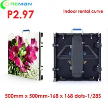 Aliexpress big discount curve led display screen p1.9 p2.9 p3.9 500 x 500 led curve panel