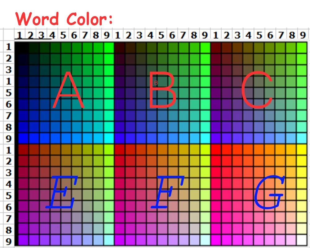 word color