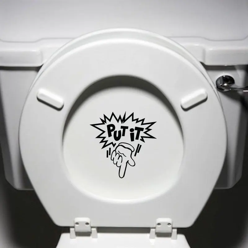 Put It Down Toilet Seat Funny Potty Vinyl Sticker Decal Waterproof