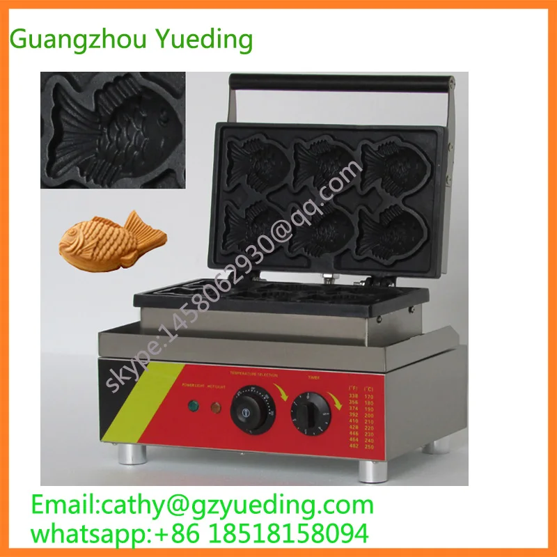 

Commercial New Design High Quality Fish Waffle Machine for sell/Stainless Steel Taiyaki Machinery