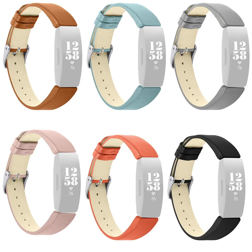

Replacement Leather Watch Bands Wrist Strap for Fitbit Inspire/Inspire HR horlogebandje correa de reloj
