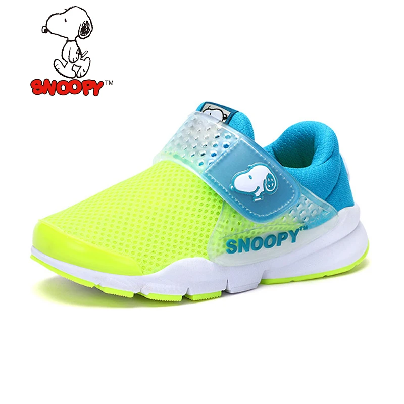 Snoopy/Брендовая обувь детские кроссовки для мальчиков и девочек дышащая беговая