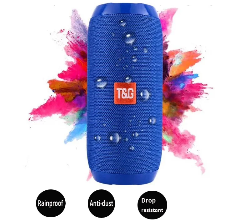 

Portable Wireless Bluetooth Speaker Outdoor Stereo Bass Loudspeaker Box Subwoofer Column Support TF Card FM AUX MP3 Music Player
