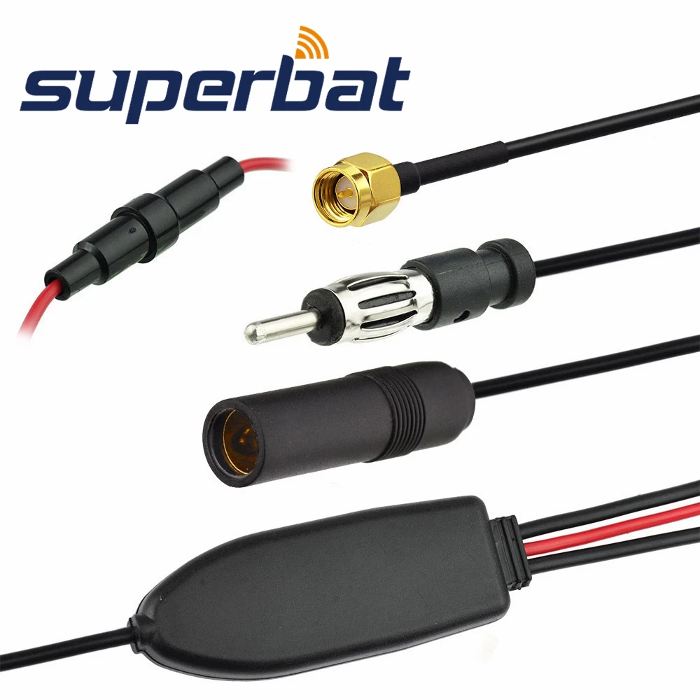 Superbat FM/AM в FM/AM/DAB автомобильный радиоприемник антенный конвертер/сплиттер SMA Mlae