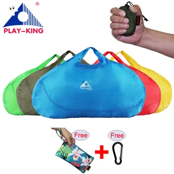 

PLAYKING Outdoor Waterproof Travel Luggage Bag Women Folding Ultralight Sport Gym Bag Men Nylon Lightweight Foldable Large Bag