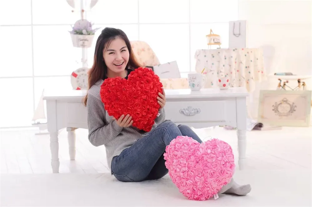 Pétalas de Rosa Presente dos Namorados para Meninas Frete Grátis Moda Luminosa Colorido Luz Travesseiro Apaziguar Boneca Casamento Crianças Brinquedos 9 colorido luz travesseiro presente dos namorados para