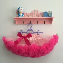 Винтажная розовая юбка-американка для маленьких девочек, юбка-пачка для девочек, юбка-американка, ярко-розовая юбка-пачка для новорожденных