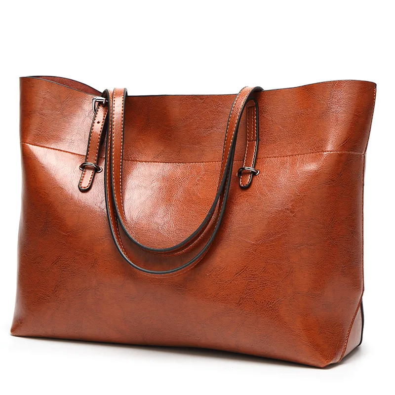 

Genuine Leather Bag Women Handbag Big Capacity Female Handbag Fashion Shoulder Bag Purse Ladies Leather Crossbody Bags New C832