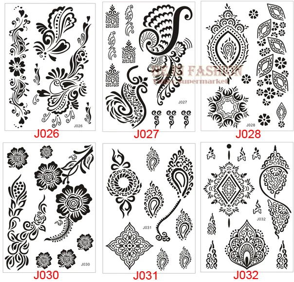1 шт. индийский Арабский Дизайн Кружева флэш Племенной Черный Белый хна татуировки паста поддельные татуировки стикер девушки на теле руки чокер J019B