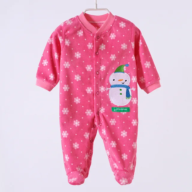 New 2016 Autumn/Winter Baby Rompers clothes long sleeved coveralls for newborns Boy Girl Polar