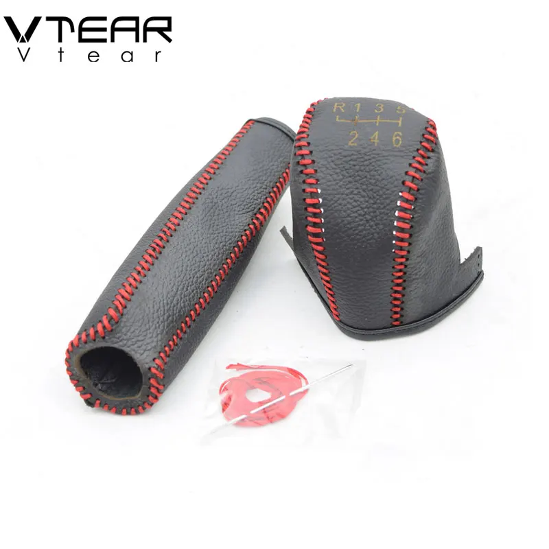 Vtear для hyundai Elantra, рычаг переключения передач, кожаный чехол для ручного тормоза, Сменный Чехол для ручного тормоза, крышки для багажника, авто
