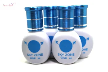 

Free Shipping Original Korea 10 bottles/lot Sky Glue Sky Zone Glue Without Sealed Bag For Eyelash Extensions 10ml/bottle