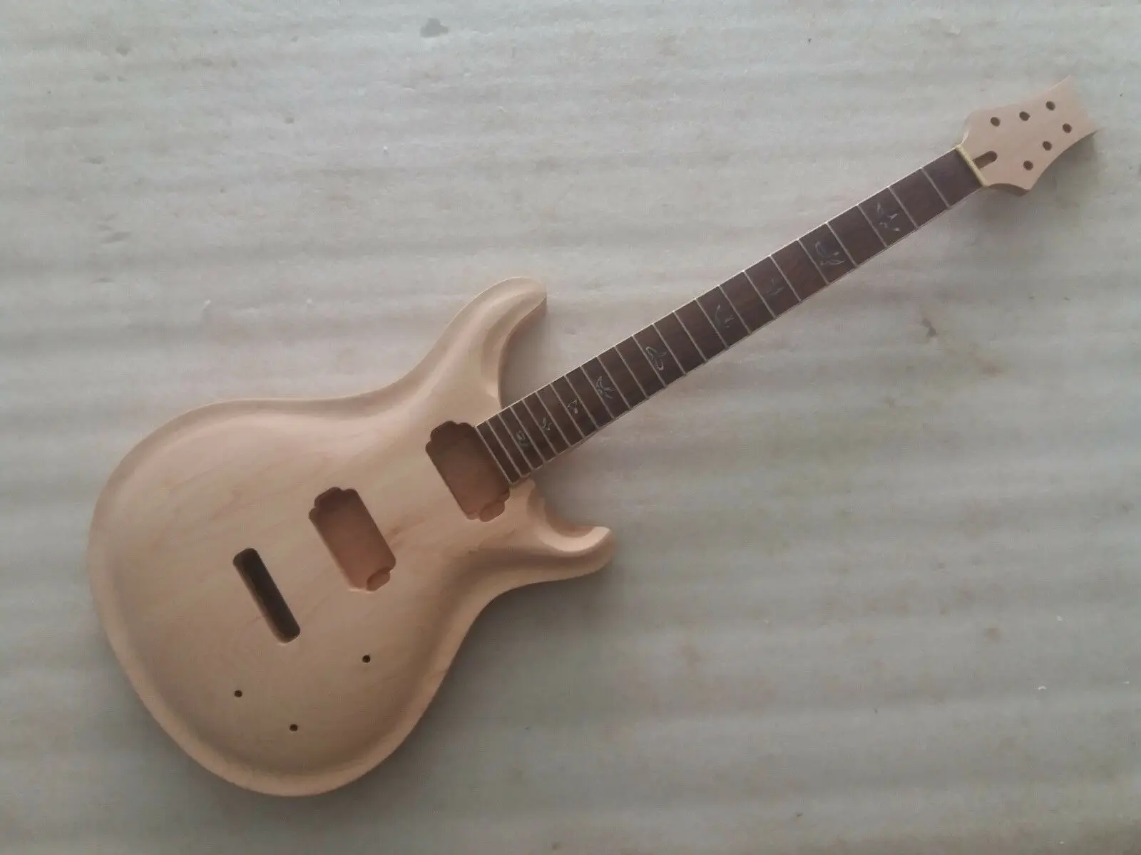 

Unfinished Guitar Neck and body for PRS Replacement 22Fret rosewood Fretboard