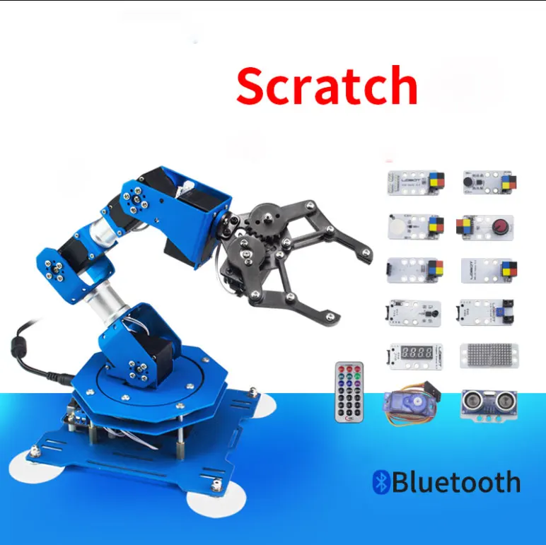 

DIY xArm Bus Scratch / C Language Two in One Multi-Functional RC Programming Robot Educational Toys