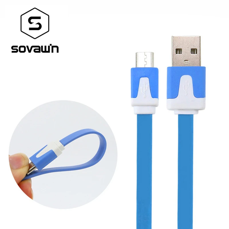 1 м Micro USB зарядный кабель Плоский Зарядный Кабель Microusb для samsung S3 S4 S5 для htc для всех телефонов на базе Android