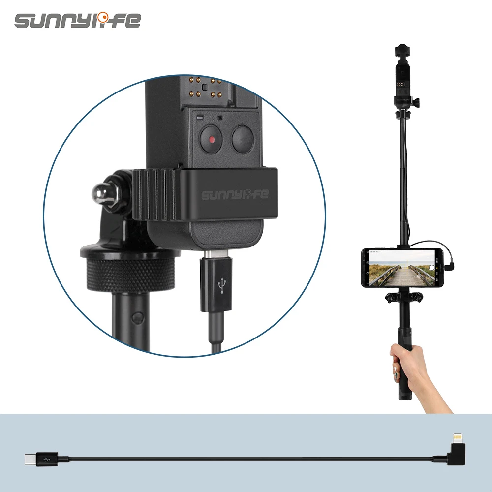 DJI Pocket 2 кабель для передачи данных 1 м TYPE C на Android IOS преобразования OSMO POCKET Gimbal