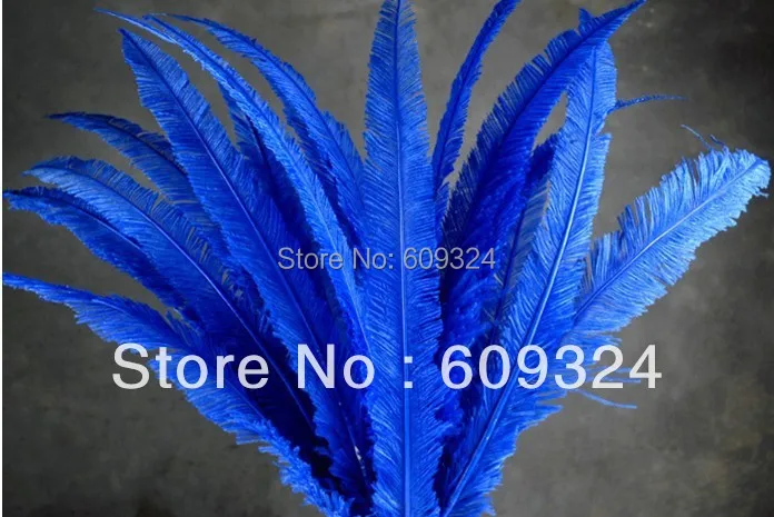 

FREE SHIPPING Wholesale 50pcs/lot 18-20inch ROYAL BLUE Ostrich Nandu Trimed Feathers,Hats/Craft/Costume/Wedding