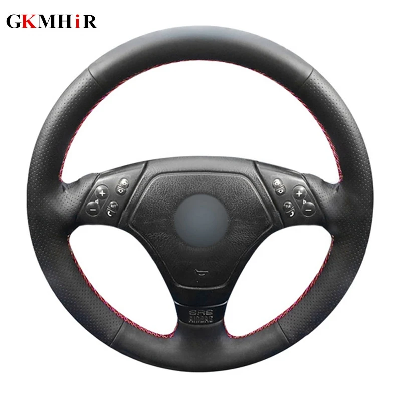 

DIY Black Steering Wheel Cover Soft Artificial Leather Car Steering Wheel Cover for BMW E36 E46 E39