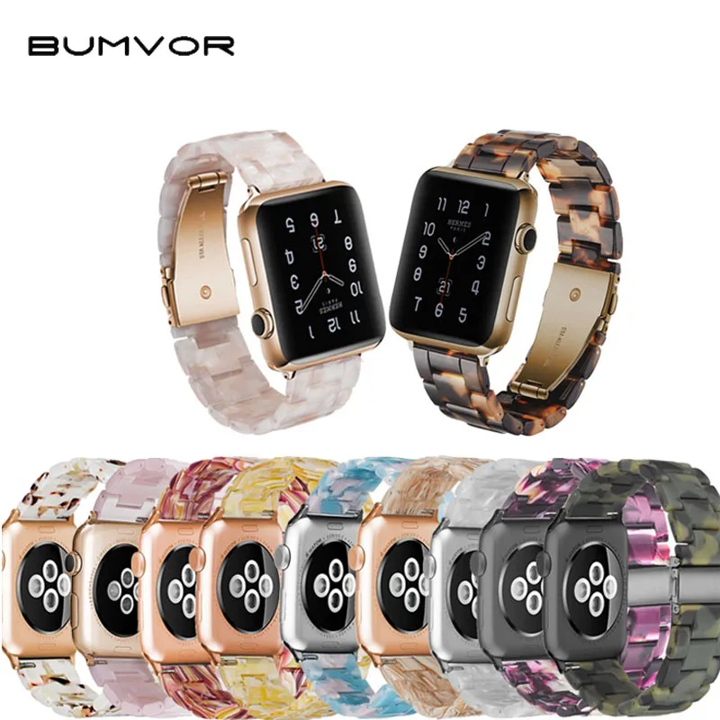 Ремешок из искусственной керамики для Apple Watch 1/2/3/4/5 38 мм/42 мм резиновый браслет Iwatch
