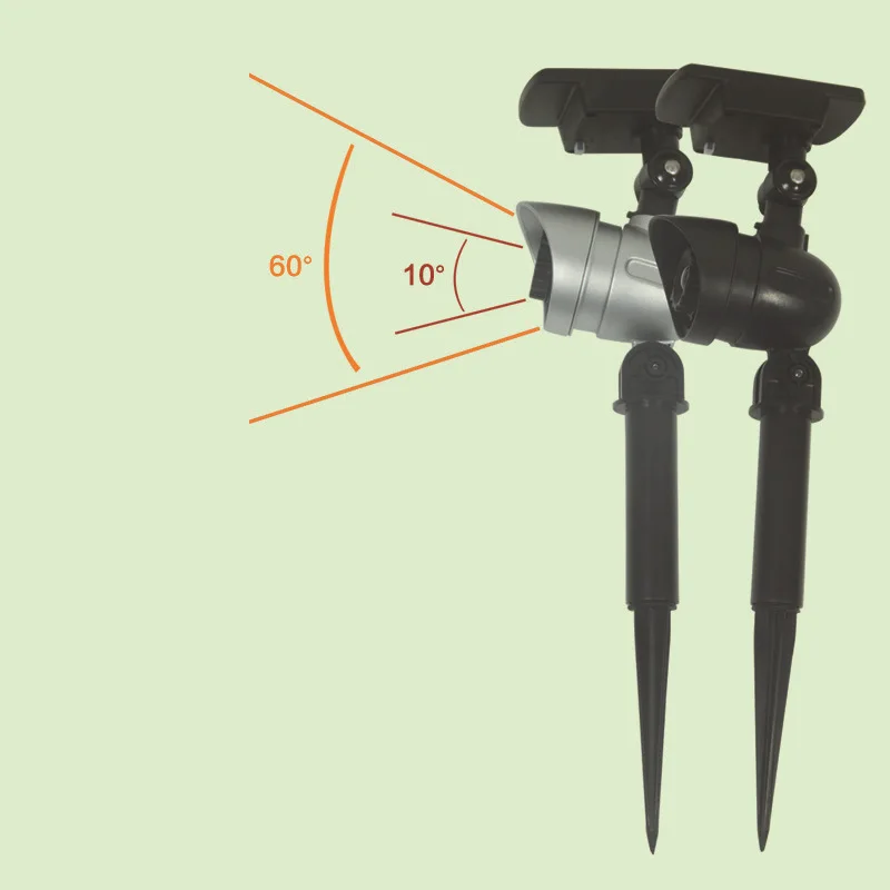 Super Bright LED Focused Solar Energy Panel Lawn Spotlight Outdoor