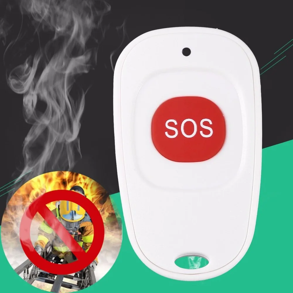 Портативный компактный мини Беспроводной Дым и пожарный детектор сигнал SOS сенсор для дома безопасности аварийной помощи