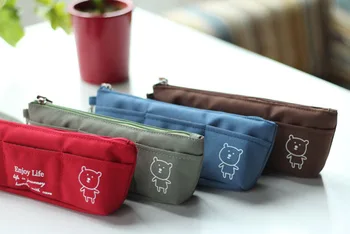

kawaii Bear Pencil Case handbag for School Storage bag Cosmetic Bag Pouch Girls Women material escolar Papelaria