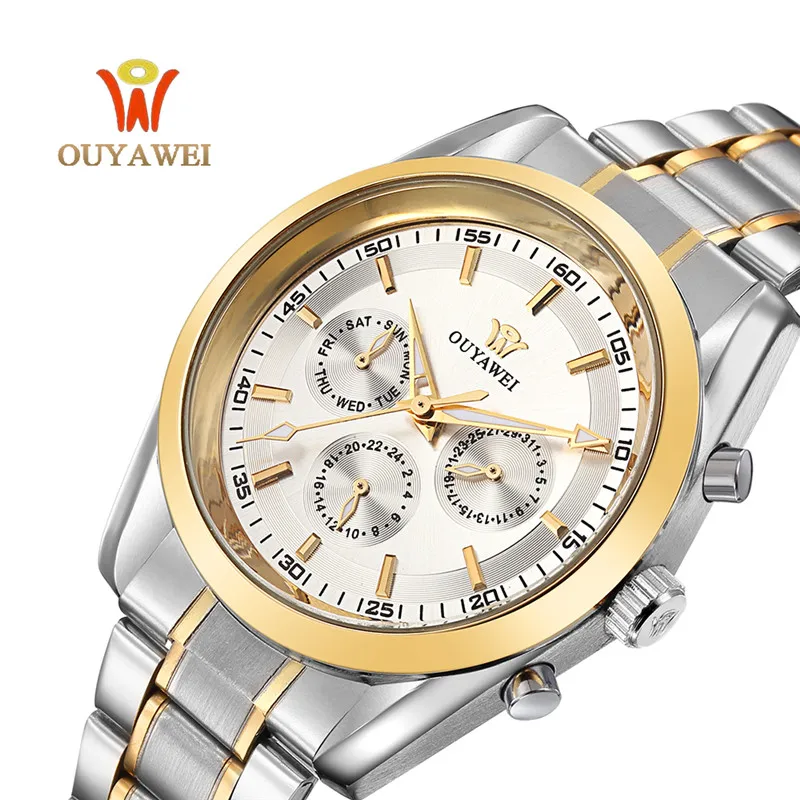 OUYAWEI tourbillon Watch Luxury Automatic font b Mechanical b font Watch font b Men s b