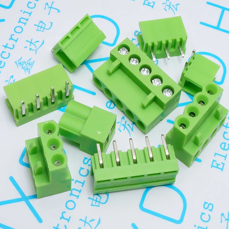 Зеленая Клеммная колодка HT3.96MM 2P3P4P5P6P8P HT3.96 гибкий набор|Терминалы| |