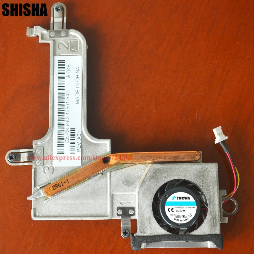 

d420 laptop radiator for DELL D420 D430 cpu cooler AT02F000200 original D430 cooling fan with aluminum heatsink Good quality