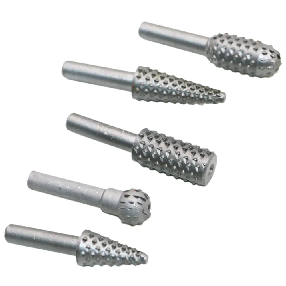 

5 Piece Woodworking Profiled Rotary Boring Tool Woodworking Trowels Grinding Heads Embossed Rotating File Wood Carving Knives