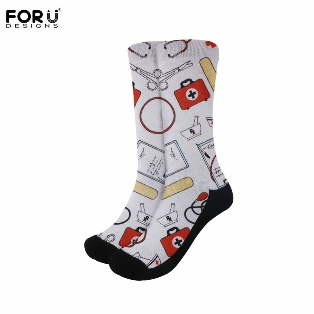 FORUDESIGNS/женские осенне зимние длинные чулки для кормящих детей стетоскоп с