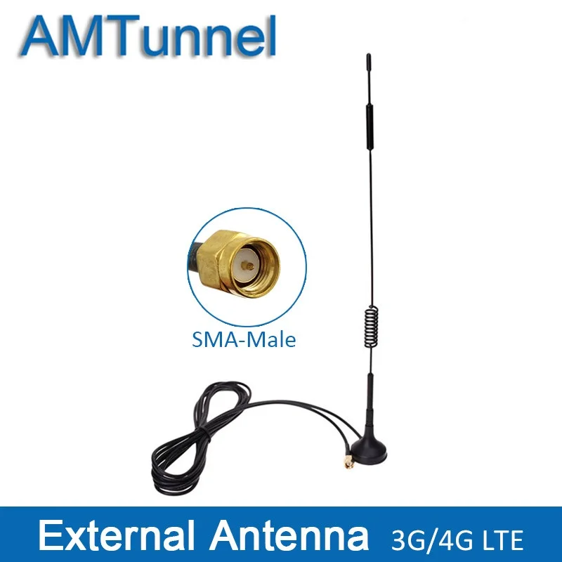 4G антенна SMA male 3G WCDMA LTE 12 дБи 700 2700 МГц для маршрутизатора Huawei wifi роутер и модем|4g