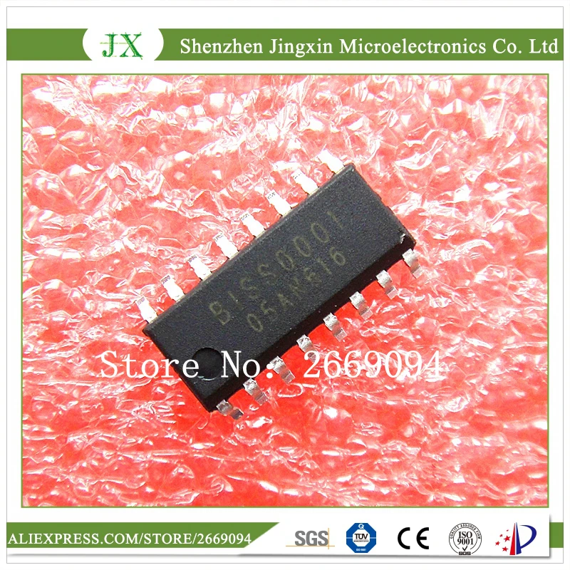 

200pcs/lot BISS0001 SOP-16 The human body infrared alarm dedicated chip